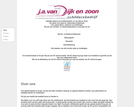 Schildersbedrijf J.A. van Dijk en Zoon Logo