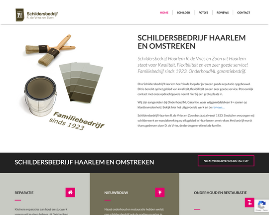Schildersbedrijf R. de Vries en Zoon Logo